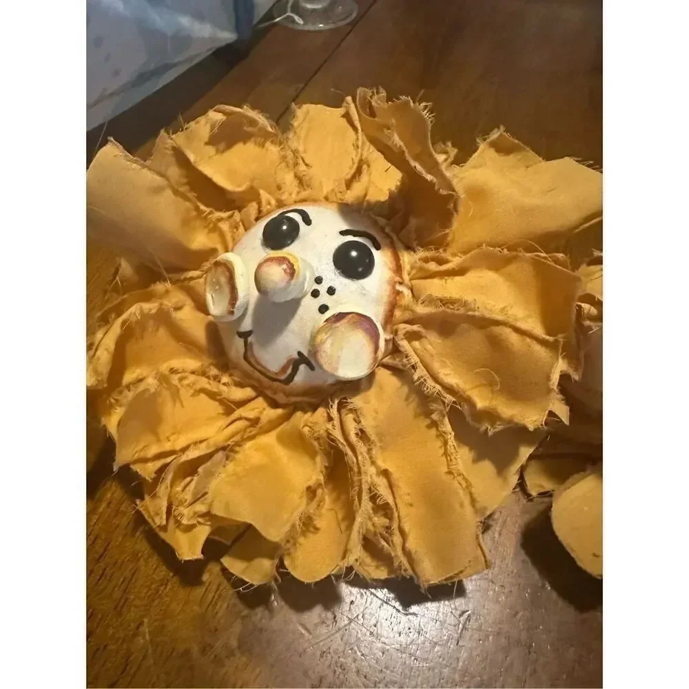 Handmade vintage yellow